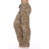 Just Love Women's Plush Pajama Pants, 3X Plus, Leopard