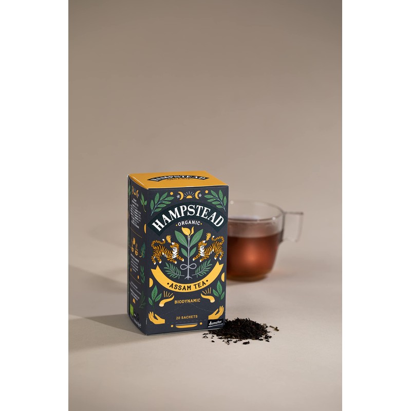 Hampstead Organic Assam 20 Teabags (Pack of 4 Total 80
