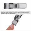 VOCOSTE Nail Clippers for Women Portable Gray Stainless Steel Nail