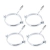 Pack of 4 Metal Pipe Brackets Clips Clamps for Pipes