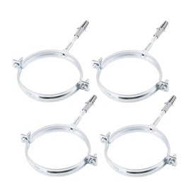 Pack of 4 Metal Pipe Brackets Clips Clamps for Pipes with a Diameter of 107-112mm (4)