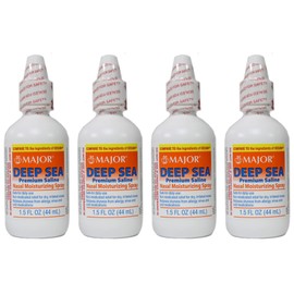 Major Deep Sea Saline Nasal Spray 1.5 oz (Pack of 4)