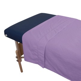 10 Pack Body Linen Comfort Flannel Massage Table Flat Sheet. Premium Quality 100% Cotton Massage Therapy Table Flat Sheet. 61 x 101 Inches - Color: Dahlia Purple