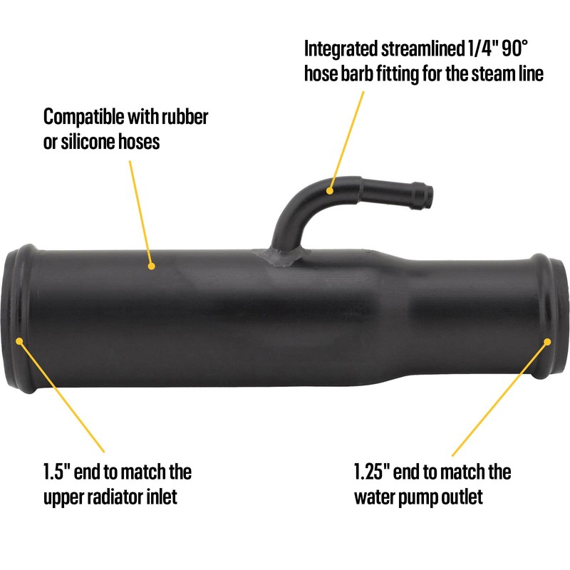 LS Swap Radiator Hose Adapter - Easy Install, Standard Steam