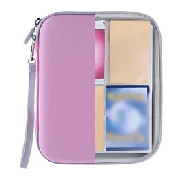 AZURAOKEY Card Case for Yoto Cards Mini Audiobook Cards, Soft Portable Folder with Zipper & 80 Pockets Card Holder Card Binder Holder for Yoto Player Audiobook Card