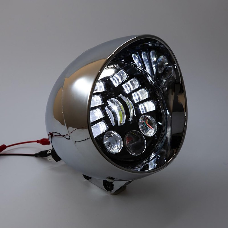 BENEALL 5" Motorcycle Headlight Refit Vintage Head Lamp For Chopper