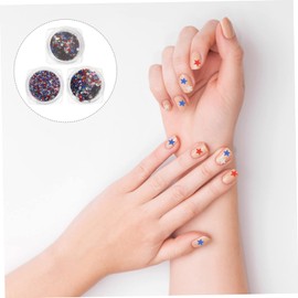 IWOWHERO Nail Art Sequins Stars Shape Manicure Accessories for Nail Salon Bright Colors Glitter Sequins for Special Occasions