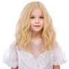 WAVELNM Kids Blonde Wigs Child Short Curly Wavy Blond Wigs
