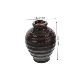 Abaodam 4pcs Miniature Succulent Planter Pots Small Ceramic Flower Pots for DIY Desktop Fairy Garden Decor Charming Indoor Decorations for Dollhouses and Tight Spaces