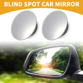 Partuto 1 Pair Universal Blind Spot Car Mirrors - Car - Glass Black