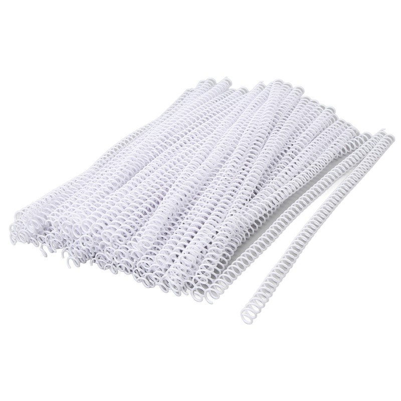 100PCS Spiral Binding Coils 48 Loops 4:1 Pitch A4 Paper