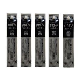 Pilot BRFV-10EF-B Oil-based Ballpoint Pen Refills, 0.5 mm, Acro Ink, Extra Fine, Black, Set of 5