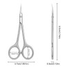 Beugo Nail Scissors, Professional Stainless Steel Cuticle Nail Scissors Curved
