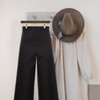 Nature Smile Wooden Pants Skirt Trousers Hangers with Clips (10Pcs