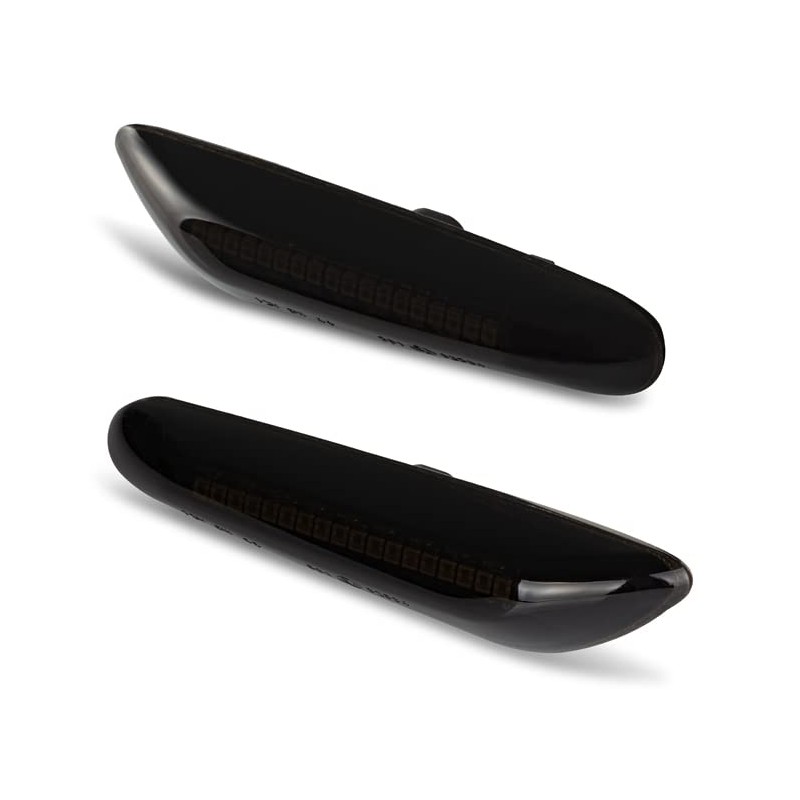 Side Indicator Black Smoke Pair Compatible with 1 Series E81