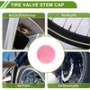 Tapones decorativos para válvula de neumático, estilo bola brillante, color