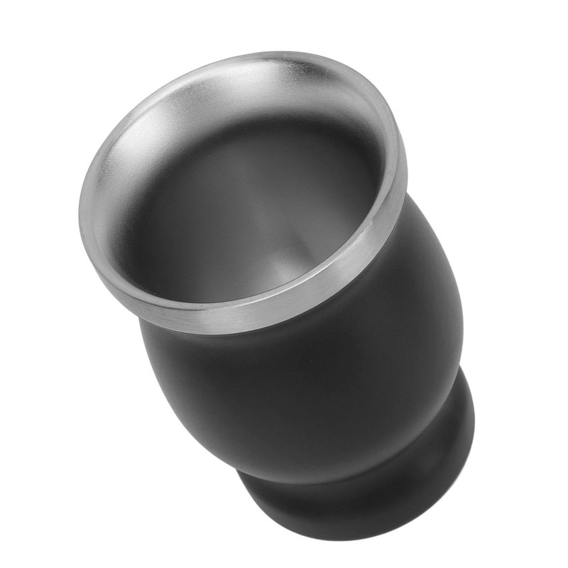8oz Gourd Tea Cup Double Wall Stainless Steel with Spoon