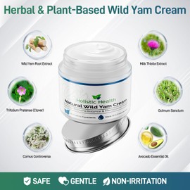 Wild Yam Cream, Balance Yam Cream for Women, Natural Yam Root Extract Cream for Face and Body, Anti-Ageing Moisturising Cream for All Skin Types