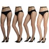 Malustar 4 Pack Fishnet Tights (S-M, Micro, Medium, Wide &