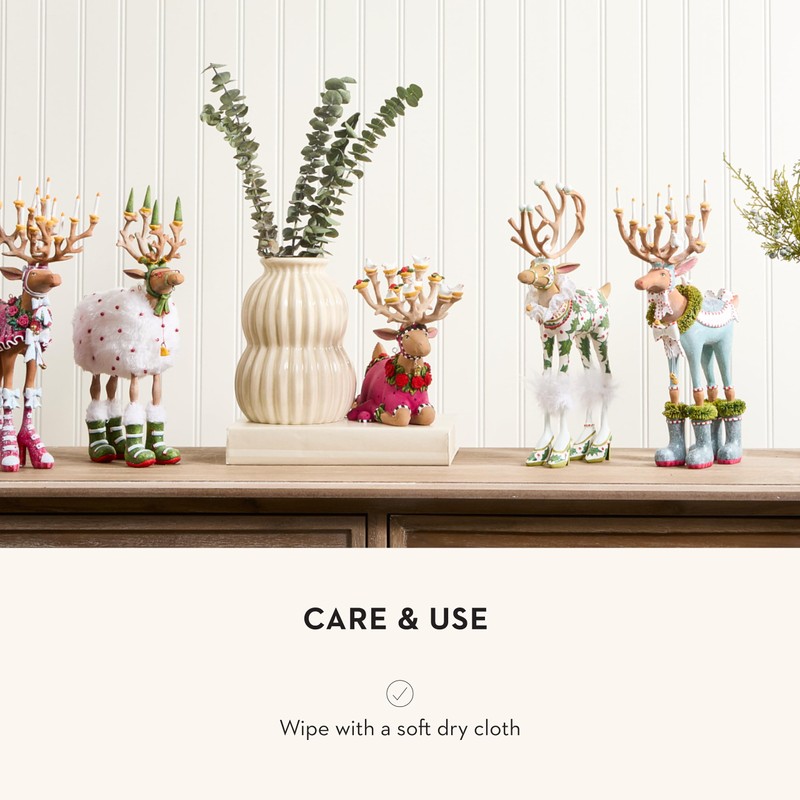 MACKENZIE-CHILDS Patience Brewster Dash Away Figurine, Christmas Home Decor, Sitting