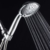 AquaDance, Chrome Luxury Square 6-setting High-Pressure Hand Extra-Long 72" Stainless