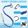MECCANIXITY Retractable Tool Lanyard 3.6ft with Single Aluminum Buckle and