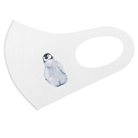 igsticker 018026 Design Mask, Set of 2, Polyester, Washable, Cloth Mask, Unisex, One Point, Penguin, Baby, Animal