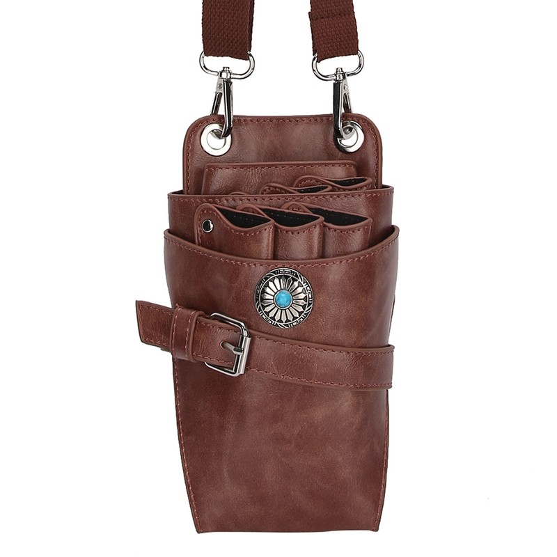 Barber Scissor Pouch Holster with Belt Hairdressing Waist Holder Case