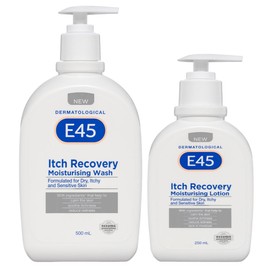 E45 Itch Recovery Moisturising Body Wash 500mL (expiry 10/25) + Lotion 250mL - (expiry 7/25) - Special Bundle