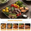 Grill Basket for Outdoor with Removable Handle,Stainless Steel BBQ Camping