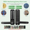 ANNFUZ Single Sided Mechanical Keypad Entry Lever Lock,Keyless Push Button