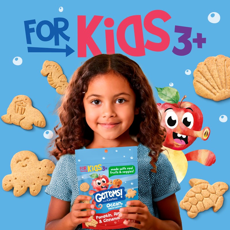 Get'ems! from Gerber Pumpkin, Apple & Cinnamon Ocean World Cookies,