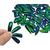 WitnyStore Jewel Beetle Wings Emerald Green 100 Pieces Set Metallic
