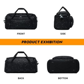 Uarition Mens 55L Sports Duffle Bags Large Gym Duffel Bag Workout Bag for Travel Outdoor Camping