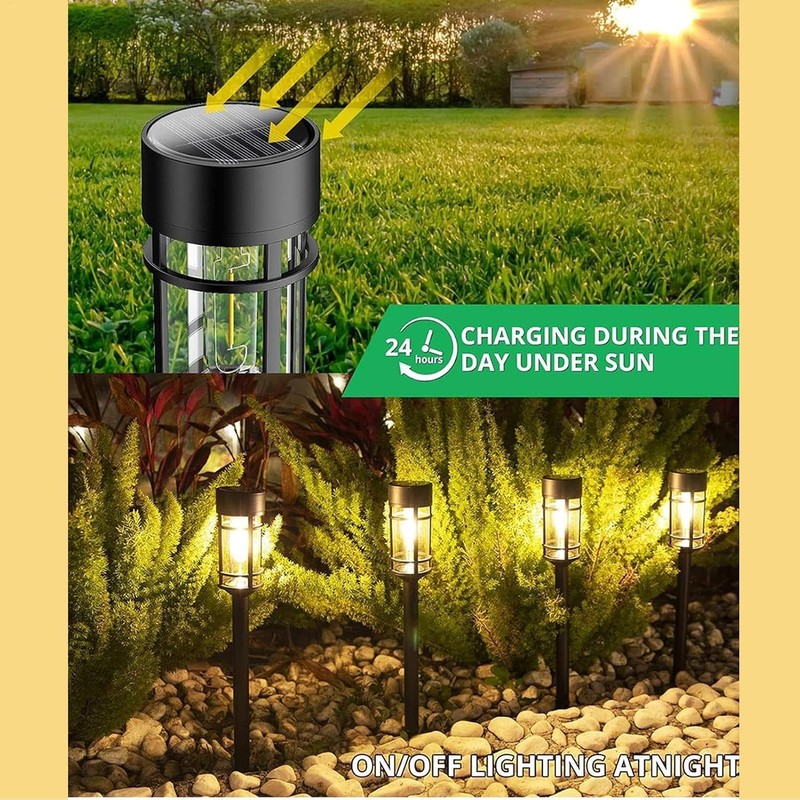 Luces Solares para Jardín y Caminos KIP6F8B2PL525I2UDU Impermeables