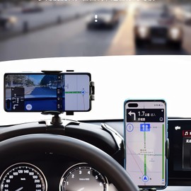 XiJiefa Handy Halterung Auto Armaturenbrett Kfz Handyhalter 360° Drehbar Autohalterung，Universal Car Phone Holder für Smartphone ， Handyhalterung Auto,（Schwarz）