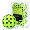 Amoswiz Silent Pickleball Balls, 6 Pack of Quiet Foam Ball