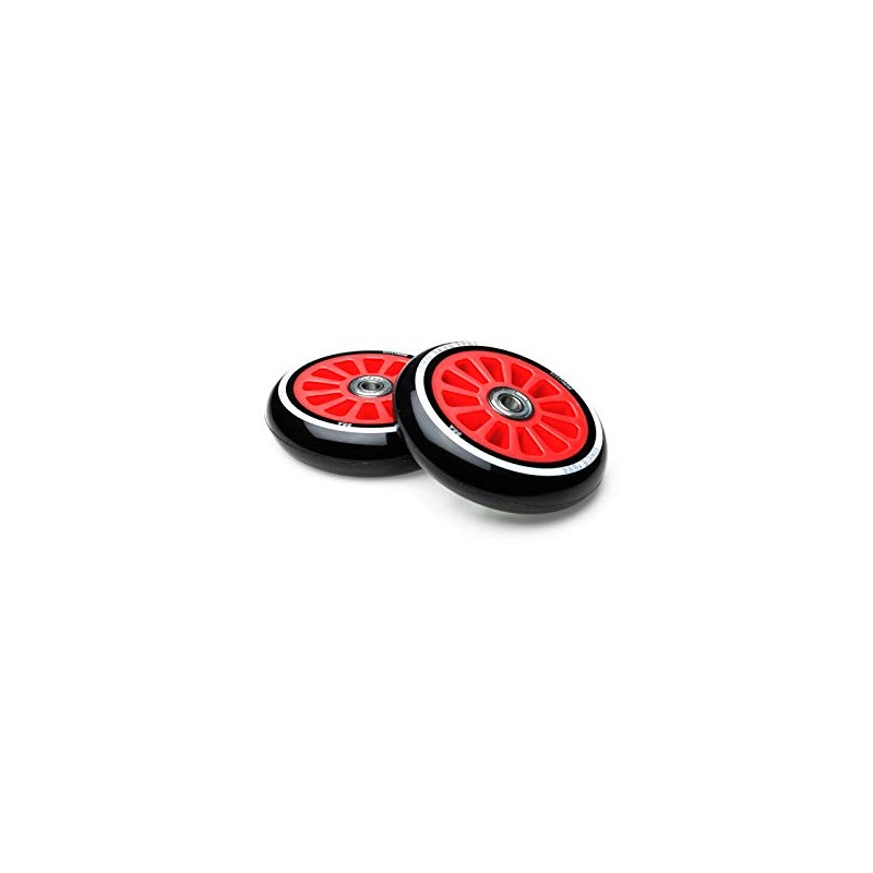 TBF Stunt Scooter Wheels - ABEC 9 Bearings Red (Pair)