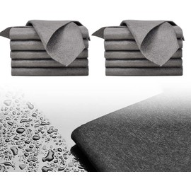 Thickened Reusable Streak Free Microfiber Magic Cleaning Cloths,20 * 30cm Multipurpose for Kitchen Window Glass Cars(10PCS)