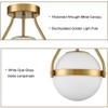 HOLKIRT Modern Light Fixture,Mid Century Semi Flush Mount Ceiling Light,Kitchen