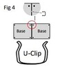 Strong Plastic U Clips for Joining Divan Bed and Ottoman