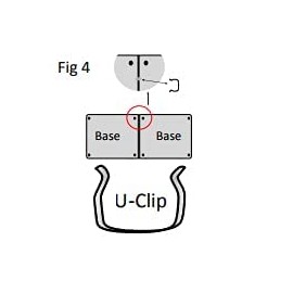 Strong Plastic U Clips for Joining Divan Bed and Ottoman Bed Bases with Flexible U Clips. (Pack of 2 U Clips)