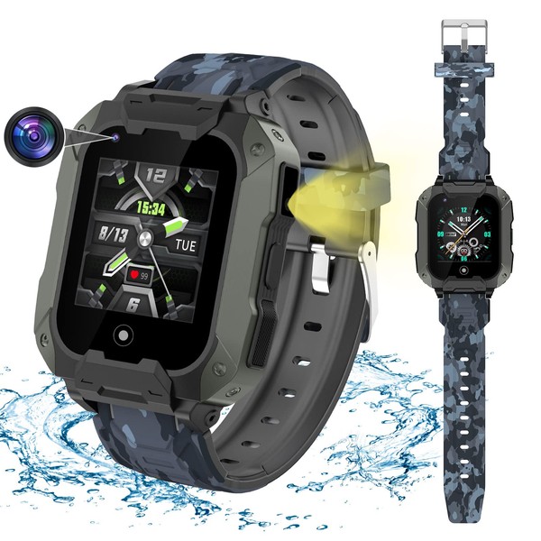 OKYUK 4G GPS Smartwatch for Children, Life Waterproof Smartwatch for