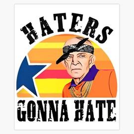 Mattress Houston Mack Haters Gonna Hate Bumper Sticker Vinyl Decal 5"