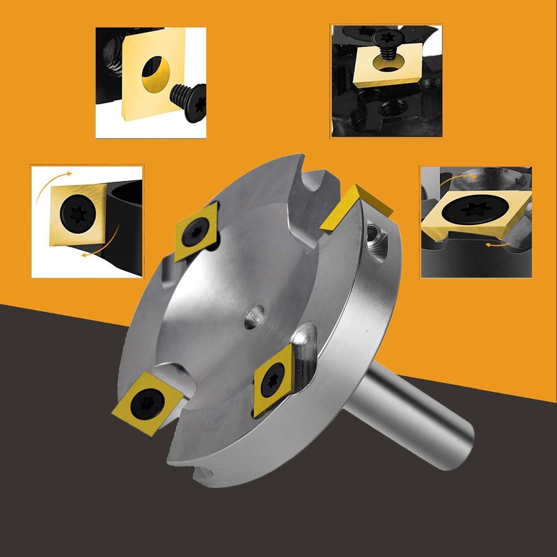 SpeTool Nickel-Plated Face Milling Cutter 12 mm Shank 75 mm