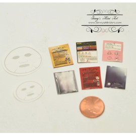 SMA 1:12 Dollhouse Miniature Facial Mask Set C126