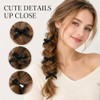 30-Pack Mini Satin Bow Hair Clips, Classic Black, Alligator Clips