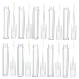 Minkissy 10pcs Clear Lip Gloss Tubes Refillable Lip Glaze Vials Detachable Design for Easy Filling Cleaning for Gloss Travel Use