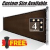 Royal Shade 8' x 12' Brown Fence Privacy Screen Windscreen