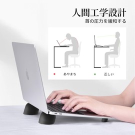 nediea Laptop Cooling Pad Ergonomic Laptop Stand PC Stand Magnetic Foot Heat for MacBook Pro/Air/Lenovo/12-17 Inch Tablet/Laptop